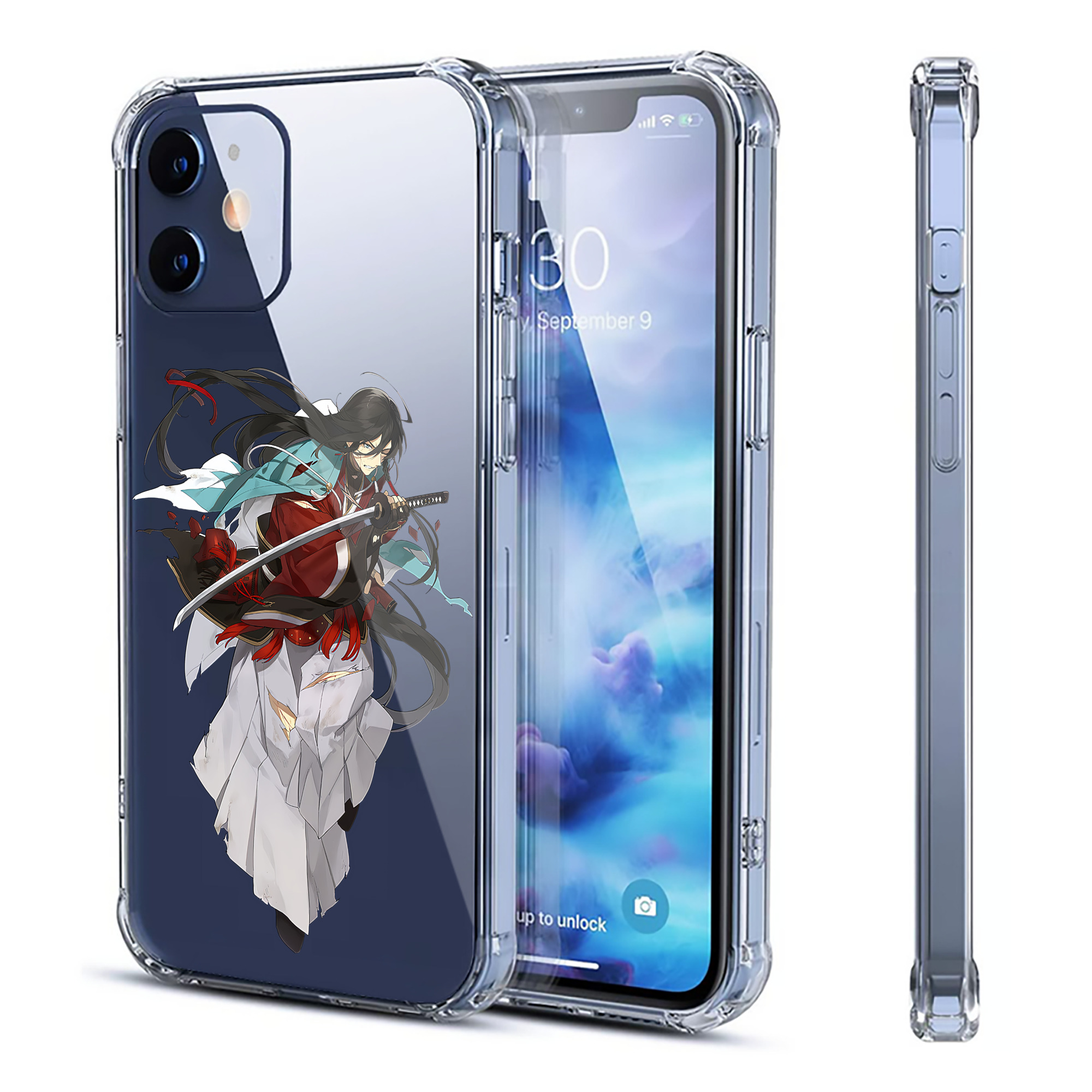 （画像用） 刀剣乱舞 Touken Ranbu 【iPhone 12シリーズ対応】透明スマホケース（クリアソフトケース）